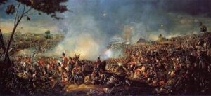 The Battle of Waterloo, as painted by William Sadler II.