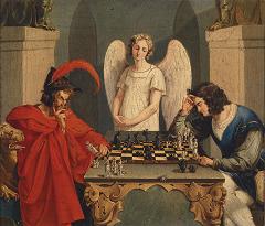 Faust und Mephisto beim Schachspiel (Faust and Mephisto Playing Chess)